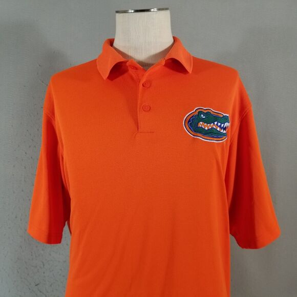 Antigua Florida Gators polo shirt men's XL extra large orange short sleeve - Picture 2 of 13